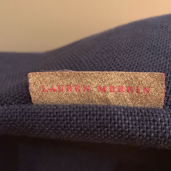 Lauren Merkin Navy Tote Bag - Picture 3 of 4